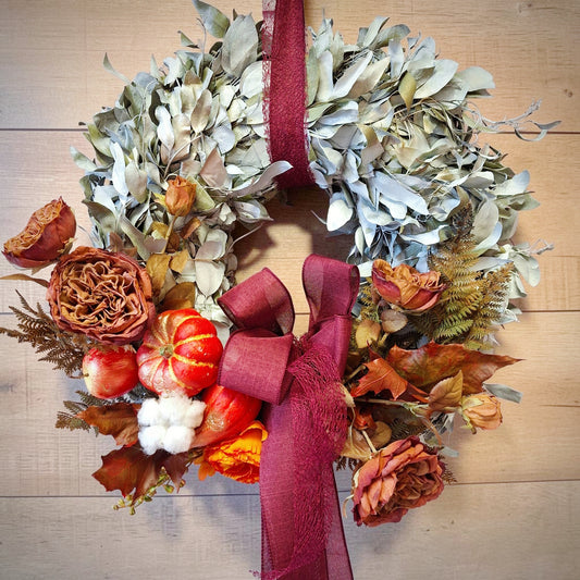Hand made autumnal wreath