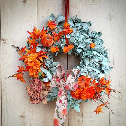 Autumnal door wreath