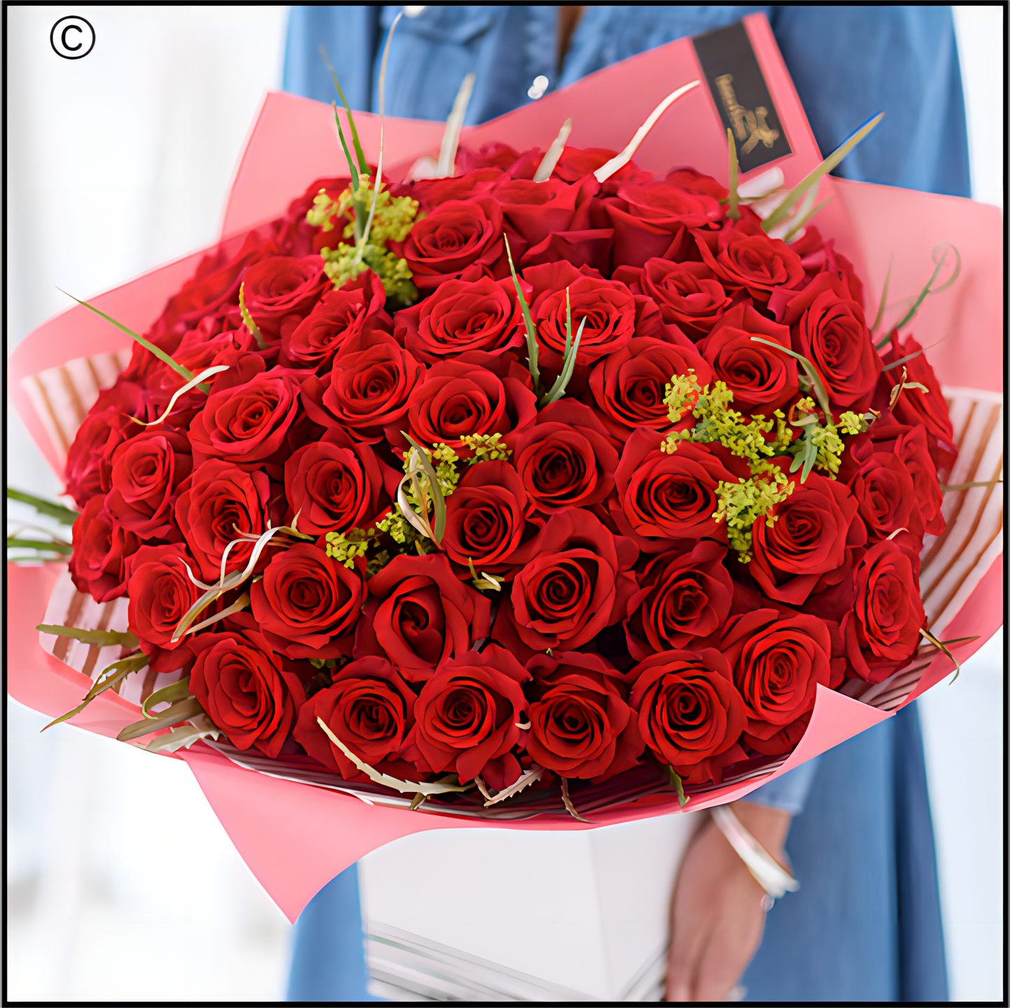50 Luxury Red Roses