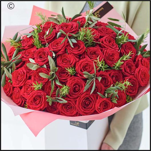 Unforgettable 50 Red Rose Bouquet