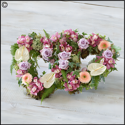 Deluxe Double Heart - choose from two colours