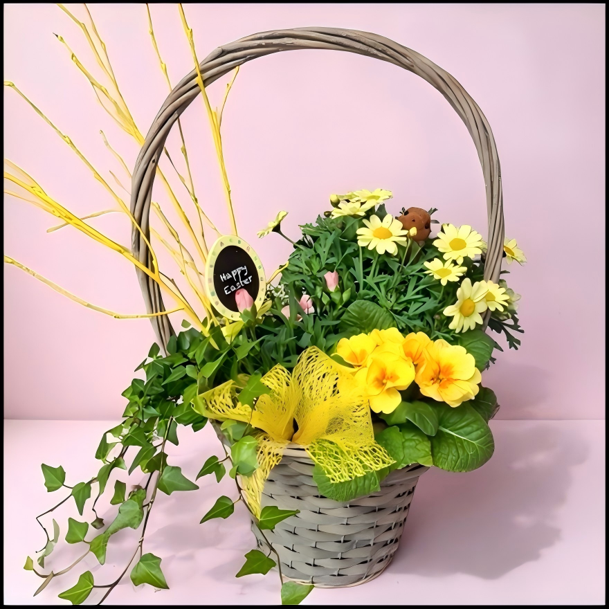 Easter Planted Basket