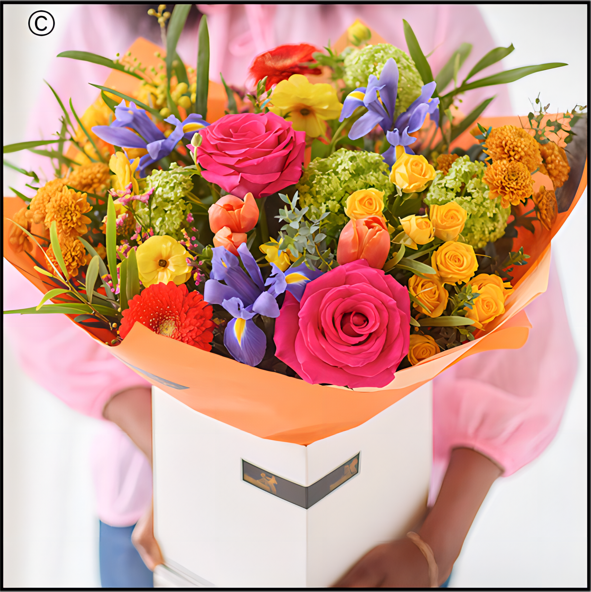 Colourful bouquet of flowers