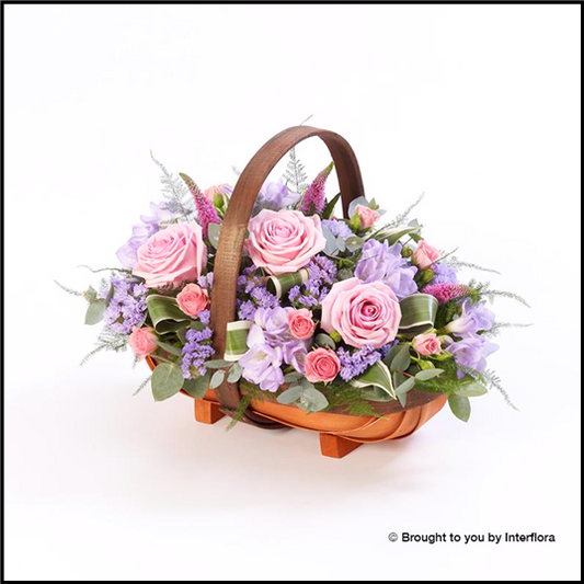 Mixed Basket, Pink & Lilac