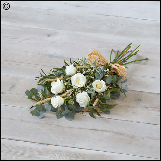 Simple White Rose Sheaf