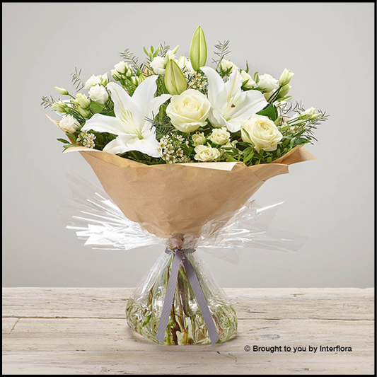 White Radiance Sympathy Hand-tied