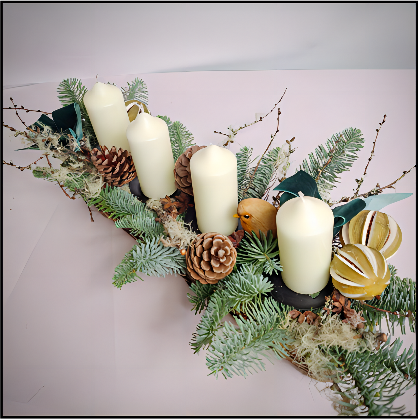 Frosted Glow Table Arrangement