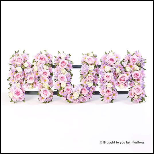 MUM Tribute with  Roses, also available in Red & White