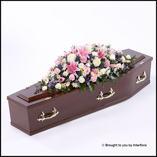 Rose & Eryngium Casket Spray