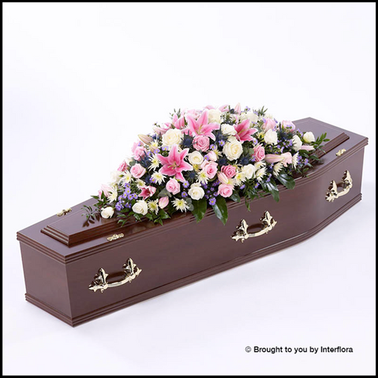 Rose & Eryngium Casket Spray