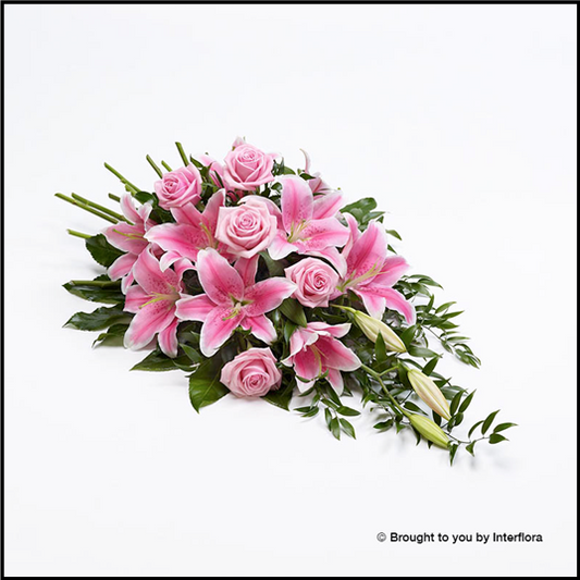 Rose & Lily Spray - Pink